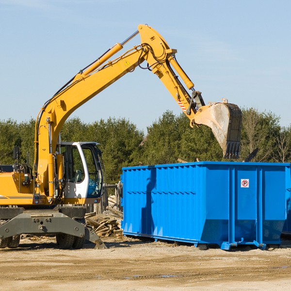 what size residential dumpster rentals are available in Marshall CA